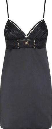 Elisabetta Franchi Duchesse Mini Jurk - Dames - Korte kleedjes - Zwart - M - Polyester - Kleedjes