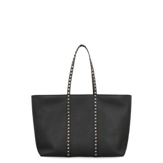 Valentino Garavani Shopping Rockstud Bag In Leather