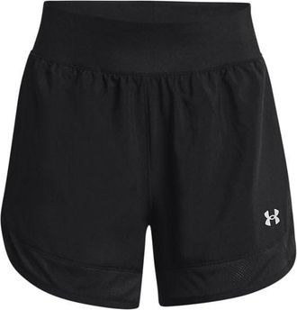 Under Armour Womens UA Locker Woven Training Short, Black / Metallic Silver, 3XL
