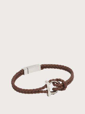 Ferragamo Men Gancini bracelet (18cm) Brown
