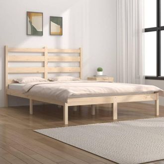 vidaXL Estructura De Cama De Madera Maciza De Pino 200x200 Cm Vidaxl