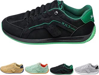 Generic Trainers Leather Mens Business Trainers Flat Sole Sports Shoes Modern Running Shoes Leisure Shoes Sporty Walking Shoes Slip-On Fitness Shoes Faux Leat