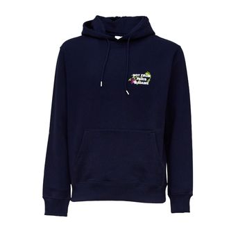Dr&ocirc;le de Monsieur Vine Motif Embroidered Hoodie with Adjustable Fit