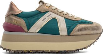 Ambitious Schoenen, Dames, Groen, 41 EU, Leer, Rhome W Platform Runner