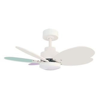 Sulion Ventilador de techo blanco/multicolor led 75cm