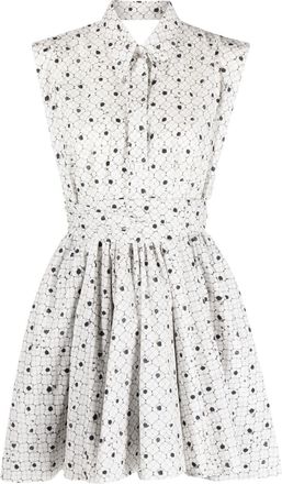 Philosophy di Lorenzo Serafini graphic-print sleeveless dress - women - Cotton - 42 - White