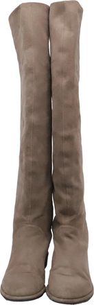 Stuart Weitzman Knee-High in Brown Suede