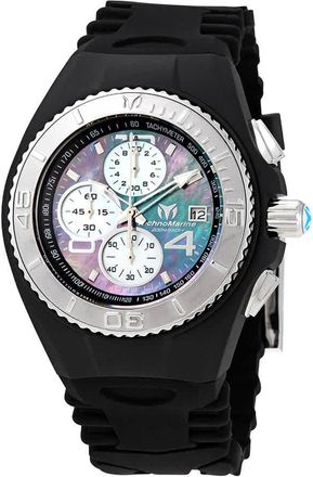 Technomarine Cruise Chronograph Black Mother of Pearl Dial Mens Watch TM-115349