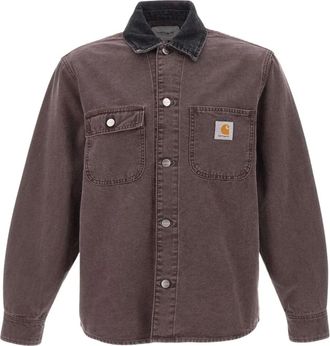 Carhartt Work in Progress Camicia Mitch con applicazione - Marrone