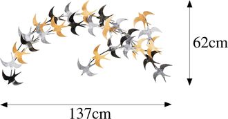 Asir Group LLC Accesorio Decorativo De Pared De Metal Accessory Multicolor