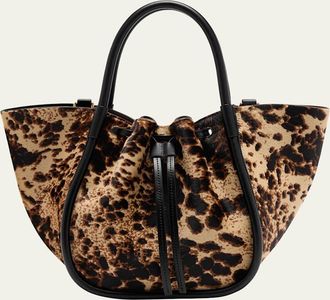 Proenza Schouler Small Ruched Calf Hair Tote Bag