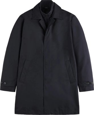 Fay Morning Db Front Trench Coat in Baltic Blue