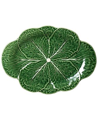 Certified International Le Jardin Cabbage 3-D Oval Platter