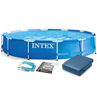 Intex Piscina De Jard&iacute;n Con Estructura De 366 X 76 Cm, 6 En 1, Intex 28210