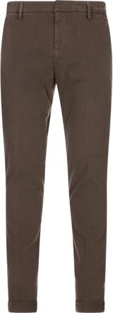 Dondup Pantalone Gaubert - Heren - Chinos - Bruin - W31 - Katoen - Broeken