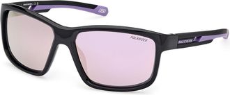 Skechers SE6363 Polarized 01D Mens Sunglasses Black Size 60