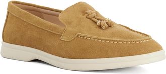 Dune London Womens Ladies Gasil - Suede Tassel Loafers - Camel - Size UK 5