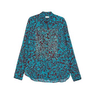 Dries Van Noten Casual Shirts, male, Blue, Size: L Shirt Dries Van Noten
