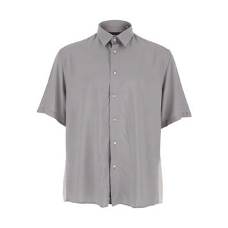 low brand Short Sleeve Shirts, male, Gray, Size: 2XL Short Sleeve Shirt