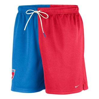 Nike WNBA 30th Flow Mesh Shorts Light Photo Blue Action Red Sail White IO1378-435
