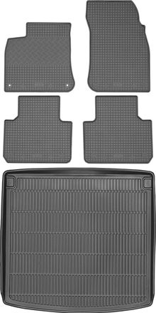 OEM Juego De Alfombrillas De Goma Para El Volkswagen Touareg Iii Suv De 2018 + Alfombrilla Para El Maletero