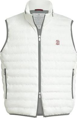 Brunello Cucinelli Nylon down vest in Off-White at Nordstrom, Size Xxx-Large Eu