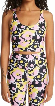 YEAR OF OURS Le Fleur Gym Sports Bra In Pink Multi