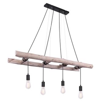 Netlighting Irmgard Bar Pendant Ceiling Light Natural Color 4x E27