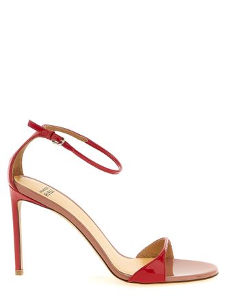 Francesco Russo Multicolor Goatskin Stiletto Heel Womens Sandals