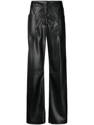 Stella McCartney Alter Mat wide-leg trousers - women - Polyester/Polyurethane - 50 - Black