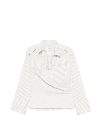 Iro Beige Regular Stripe Shirt
