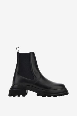 Hogan Chelseastiefel mit Profilsohle aus Leder