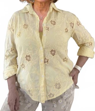 Made in Italy The Bella Buttercup Shirt In Yellow