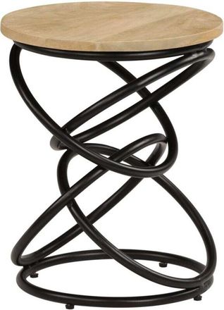 vidaXL Vidaxl - Mesa Auxiliar De Madera Maciza De Mango 40x50 Cm