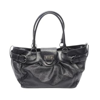Ferragamo Pre-owned Handbags, female, Black, Size: ONE SIZE Pre-owned Shoulder bag