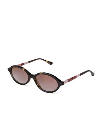 Ana Hickmann Womens Sunglasses Tortoise-Pink Acetate Eyewear - Tortoise/pink