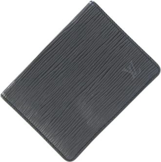 Louis Vuitton Pre-owned Card Case - Heren - Vintage Accessoires - Zwart - ONE Size - Leer - Vintage