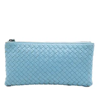 Bottega Veneta Pre-owned Bottega Veneta Small Nappa Intrecciato Zip Pouch Ladies NCTN6WWB47AMDQTR
