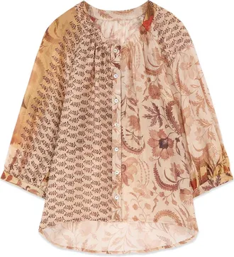 Oltre Mujer, Blusas y Camisas, Beige, Talla: XL