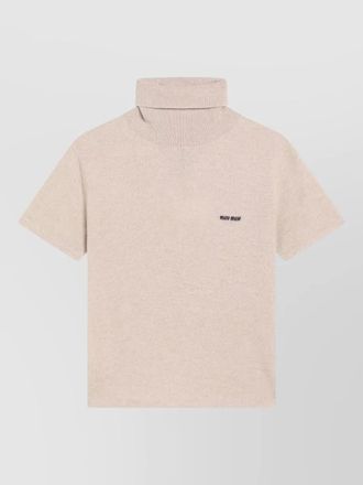 Miu Miu short sleeve turtleneck knitwear top