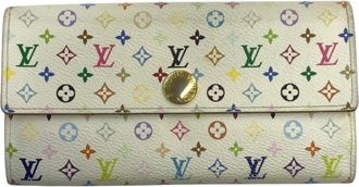 Louis Vuitton Blanc Monogram Multi-Color White Monogram Multicolore Long Wallet (Bi-Fold) (Pre-Owned)