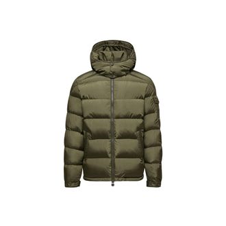 Moncler Moncler Maya Matte Short Down Jacket, Men, Green, Size: 0