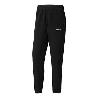 adidas neo Running Sports Suede Long Pants Black HB1299