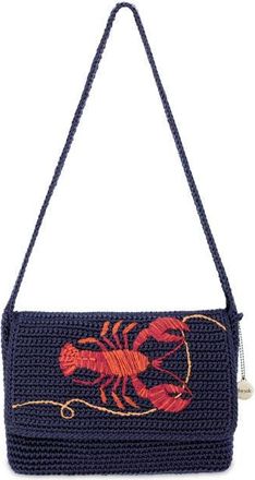 The Sak Marlow Crochet Flap Shoulder in Lobster at Nordstrom