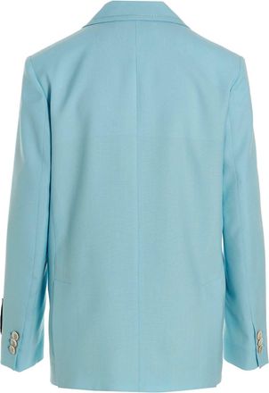 Marni Womens Blue Virgin Wool Blazer Clothing