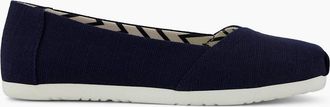 Toms Womens TOMS Alpargata Ballet Textile Womens Navy Espadrilles - Blue - Size: 7
