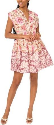 CeCe by Cynthia Steffe V-Neck Minidress in Misty Lilac at Nordstrom Rack, Size X-Large