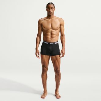 Nike Mens Essential Micro Dri-FIT Trunks (3-Pack) in Black | KE1156-017