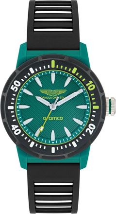 Aston Martin Formula 1 Horloge - Heren - Horloges - Zwart - ONE Size - Leer - Accessoires
