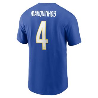 Nike Jordan Marquinhos Brazil Nike Mens Soccer T-Shirt in Blue | M11332P378FNME-RYL
